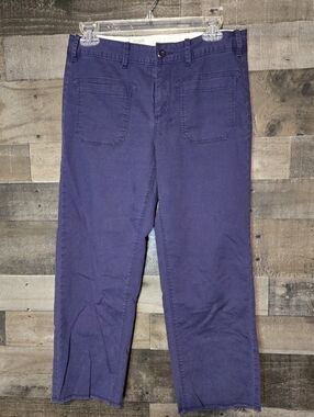 Women’s Paper Boat Cotton Navy Capris Pants